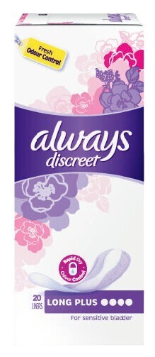 Coles Always discreet liners long plus for bladder leaks 20 pack offer