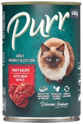 Coles Purr cat food 400g offer