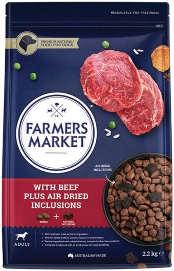Coles Farmers market air dried inclusions dry dog food 2.2kg offer