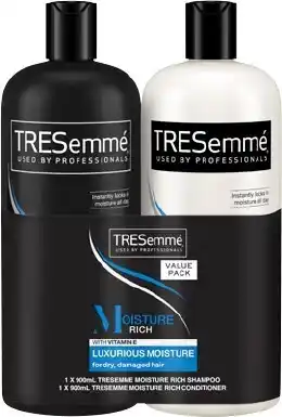 BIG W Tresemmé 2-Pack Shampoo and Conditioner 900ml - Moisture Rich offer