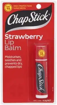 BIG W ChapStick Strawberry Lip Balm offer