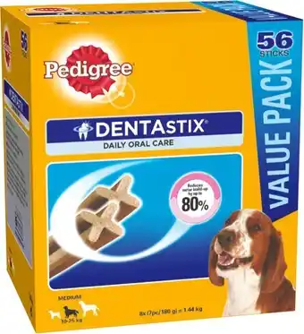 BIG W Pedigree 56-Pack Dentastix - Medium Breed offer