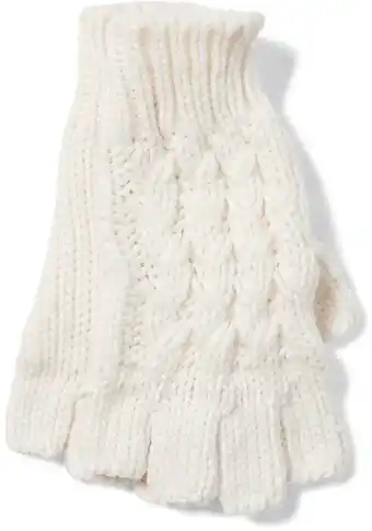 BIG W &me Cable Knit Fingerless Gloves offer