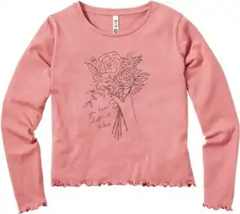 BIG W K-D Girls Organic Cotton Lettuce Hem Tee - Wild Berry offer