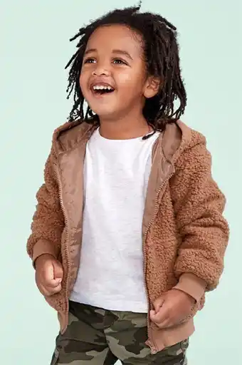 BIG W K-D Teddy Zip through Hoodie offer