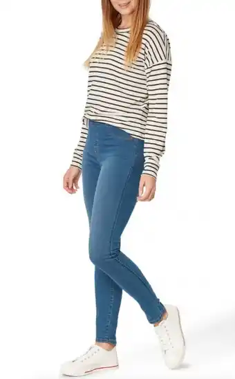 BIG W The 1964 Denim Co. Womens u2018Jemmau2019 Full Length Denim Jegging - Mid Blue offer