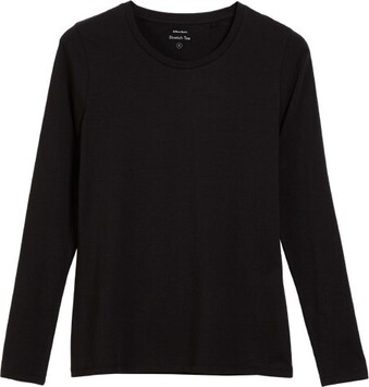 BIG W Brilliant Basics Womens Long Sleeve Stretch Tee - Black offer