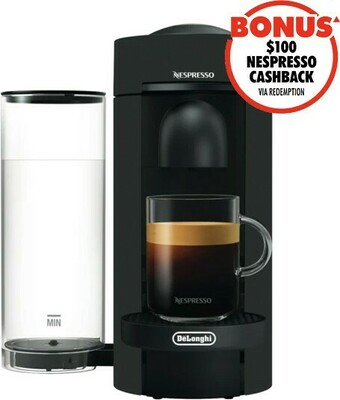 The Good Guys Nespresso Vertuo Plus Bundle - Matte Black offer