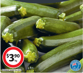 Coles Australian Green Zucchini offer