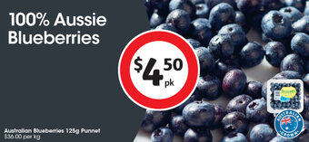 Coles Australian Blueberries 125g Punnet offer