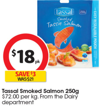 Coles Tassal Smoked Salmon 250g offer