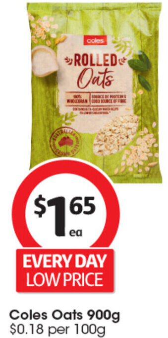 Coles Coles Oats 900g offer