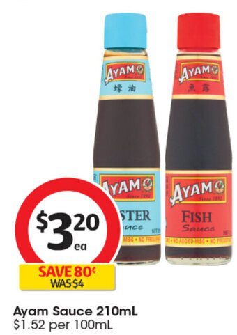 Coles Ayam Sauce 210mL offer