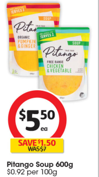 Coles Pitango Soup 600g offer