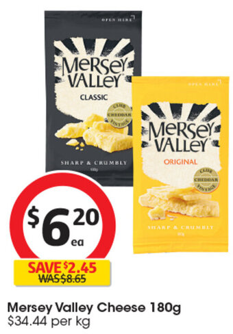 Coles Mersey Valley Cheese 180g offer