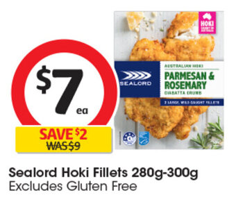 Coles Sealord Hoki Fillets 280g-300g offer