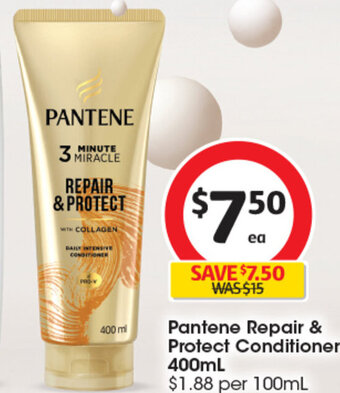 Coles Pantene Repair & Protect Conditioner 400mL offer