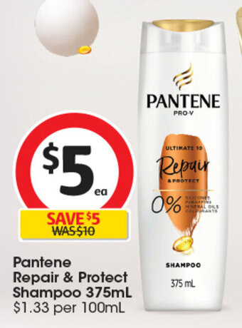 Coles Pantene Repair & Protect Shampoo 375mL offer