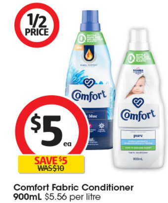 Coles Comfort Fabric Conditioner 900mL offer