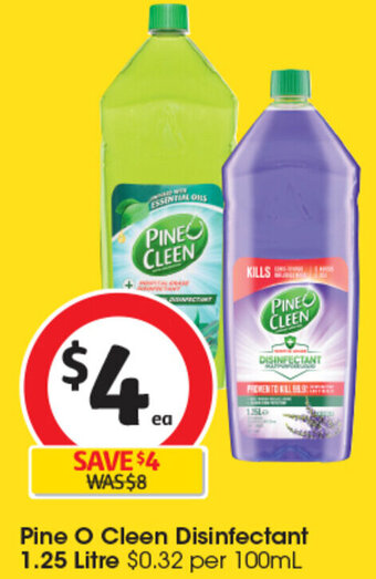Pine O Cleen Disinfectant 1.25 Litre