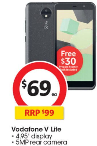 Coles Vodafone V Lite offer