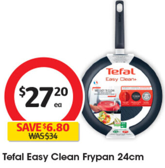 Coles Tefal Easy Clean Frypan 24cm offer