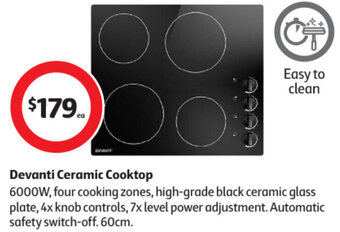 Coles Devanti Ceramic Cooktop offer