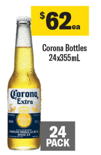 Coles Corona Bottles 24x355mL offer