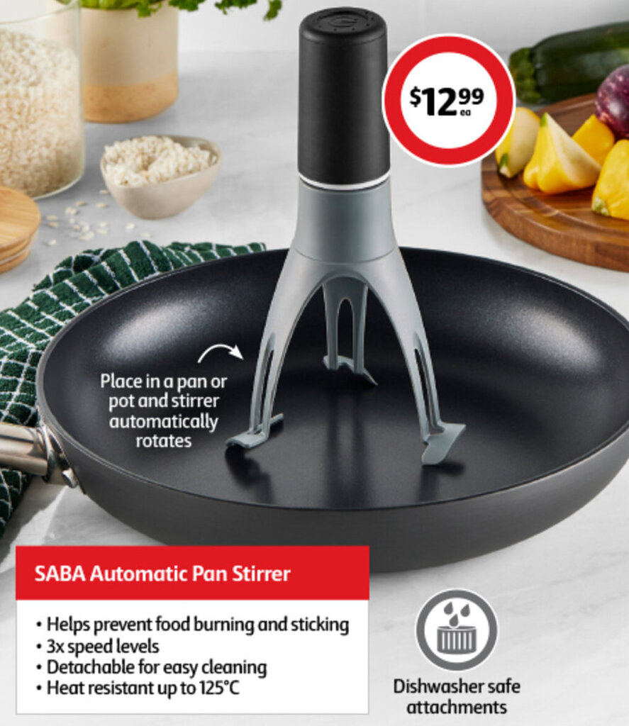 SABA Automatic Pan Stirrer offer at Coles