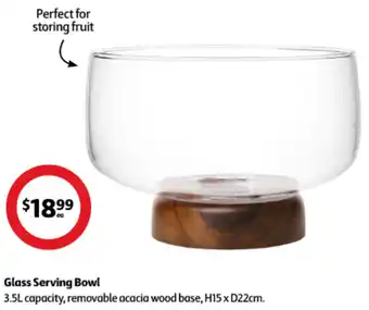 Coles Glass Serving Bowl offer