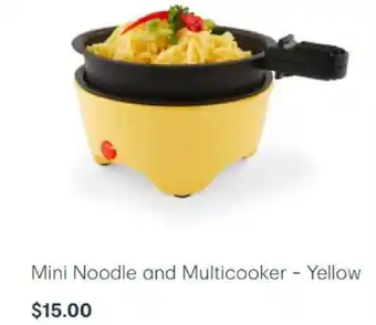 Kmart Mini Noodle and Multicooker - Yellow offer