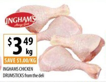 Supabarn INGHAMS CHICKEN DRUMSTICKS offer