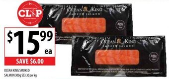 Supabarn OCEAN KING SMOKED SALMON 300g offer