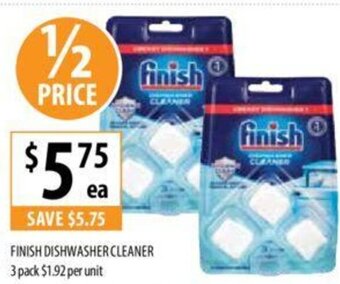 Supabarn FINISH DISHWASHER CLEANER 3 pack offer