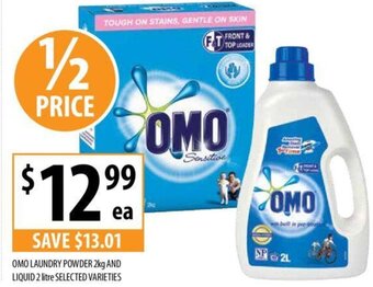 OMO LAUNDRY POWDER 2kg AND LIQUID 2 litre SELECTED VARIETIES