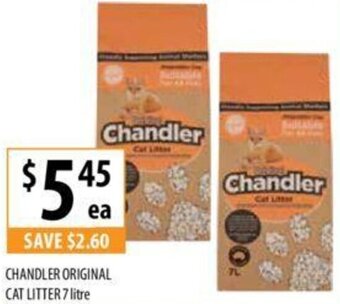 Supabarn CHANDLER ORIGINAL CAT LITTER 7 litre offer