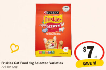 IGA Friskies Cat Food 1kg Selected Varieties offer