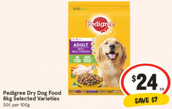 IGA Pedigree Dry Dog Food 8kg Selected Varieties offer