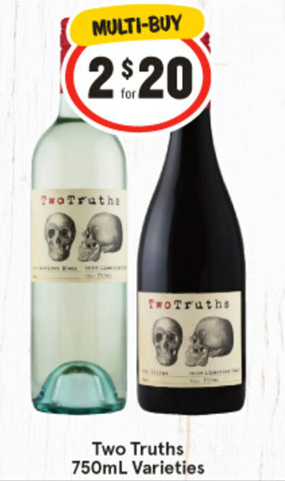 IGA Two Truths 750mL Varieties offer