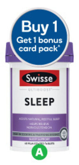 Woolworths A Swisse Ultiboost Sleep Tablets Pk 60- offer