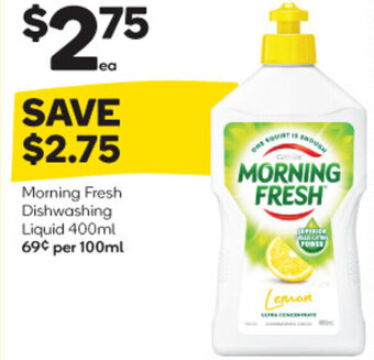 Woolworths Morning Fresh Dishwashing Liquid 400ml offer