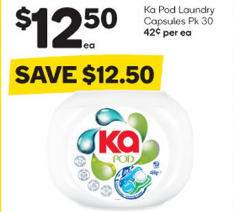 Woolworths Ka Pod Laundry Capsules Pk 30 offer