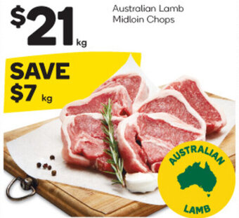 Woolworths Australian Lamb Midloin Chops offer