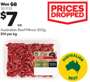 Woolworths Australian Beef Mince 500g offer