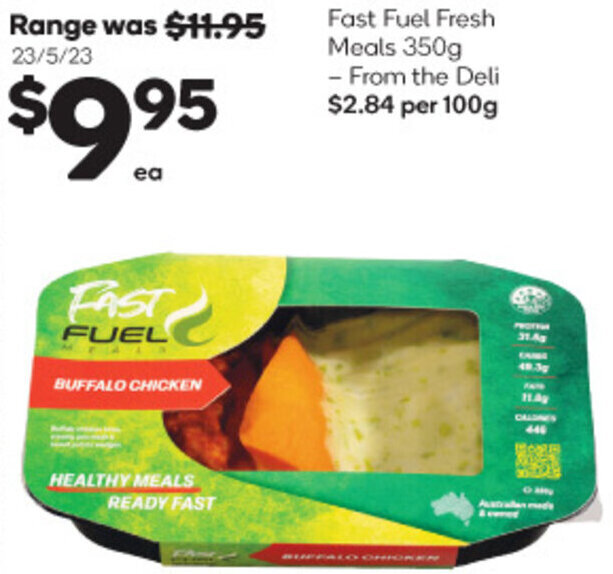 Fast Fuel Fresh Meals 350g offer at Woolworths