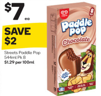 Streets Paddle Pop 544ml Pk 8