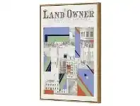 LivingStyles Newsprint Framed Canvas Wall Art, Land Owner, 70cm offer