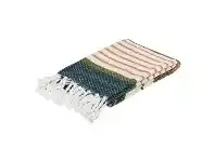 LivingStyles Zella Cotton Throw, 130x160cm, Green offer