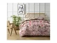 LivingStyles The Big Sleep Florent 3 Piece Bed Comforter Set, King, Pink offer