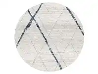 LivingStyles Oasis Noah Modern Round Rug, 150cm, Blue offer